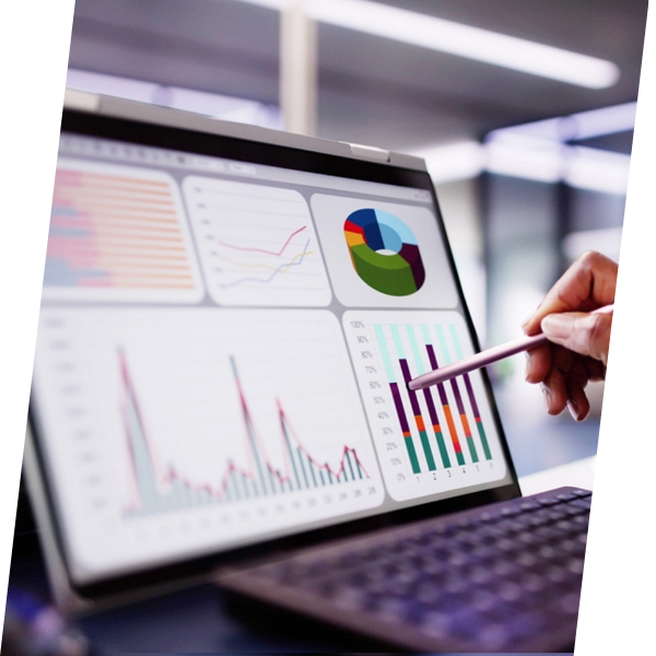 Financial reporting screen